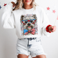 Westie, West Highland White Terrier Patriotic Dog, USA, America, Pet Lover, 4th of July Sweatshirt