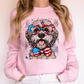Wheaten Terrier Patriotic Dog, USA, America, Pet Lover, 4th of July Sweatshirt
