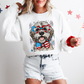 Wheaten Terrier Patriotic Dog, USA, America, Pet Lover, 4th of July Sweatshirt