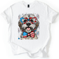 Wheaten Terrier Patriotic Dog, USA, America, Pet Lover, 4th of July, Soft Style T-Shirt