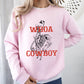 Whoa Cowboy, Horse, Bronco Ride, Rodeo, Skeleton, Sweatshirt