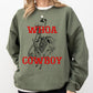 Whoa Cowboy, Horse, Bronco Ride, Rodeo, Skeleton, Sweatshirt