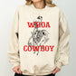 Whoa Cowboy, Horse, Bronco Ride, Rodeo, Skeleton, Sweatshirt
