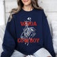 Whoa Cowboy, Skeleton, Horse, Western Sweatshirt