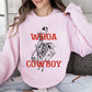 Whoa Cowboy, Skeleton, Horse, Western Sweatshirt