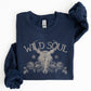 Wild Soul, Cowboy, Skull, Roses, Country, Cowgirl Sweatshirt
