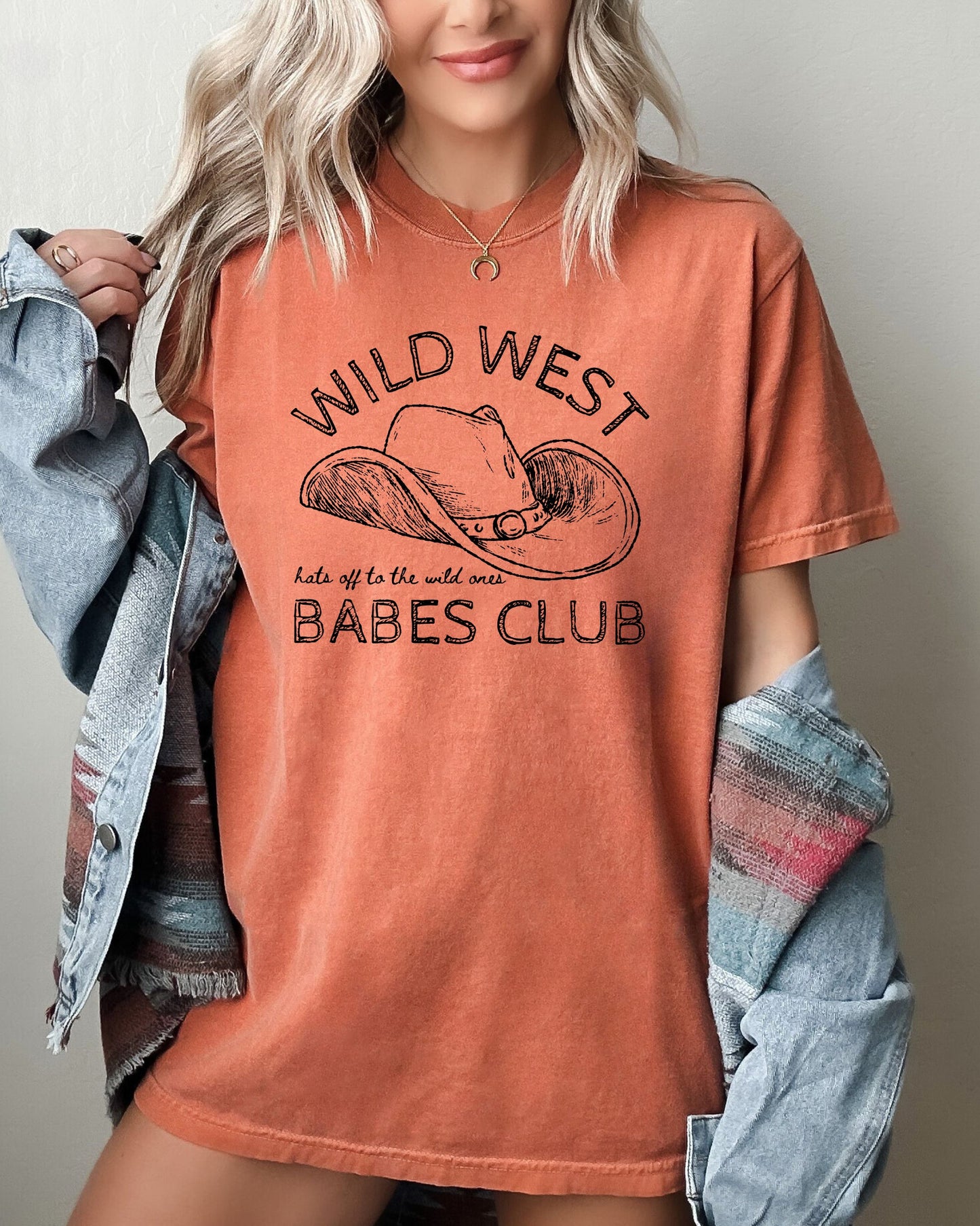 Wild West Babes Club, Cowboys, Cowgirls, Country, Western Shirt Comfort Colors T-Shirt