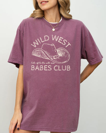 Wild West Babes Club, Cowboys, Cowgirls, Country, Western Shirt Comfort Colors T-Shirt