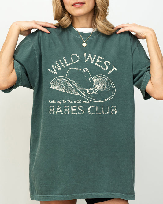 Wild West Babes Club, Cowboys, Cowgirls, Country, Western Shirt Comfort Colors T-Shirt