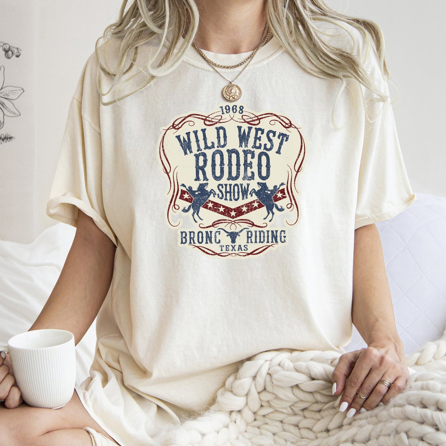 Wild West Rodeo Show, BroncoRiding, Cowboy, Cowgirl, Tshirt Comfort Colors T-Shirt