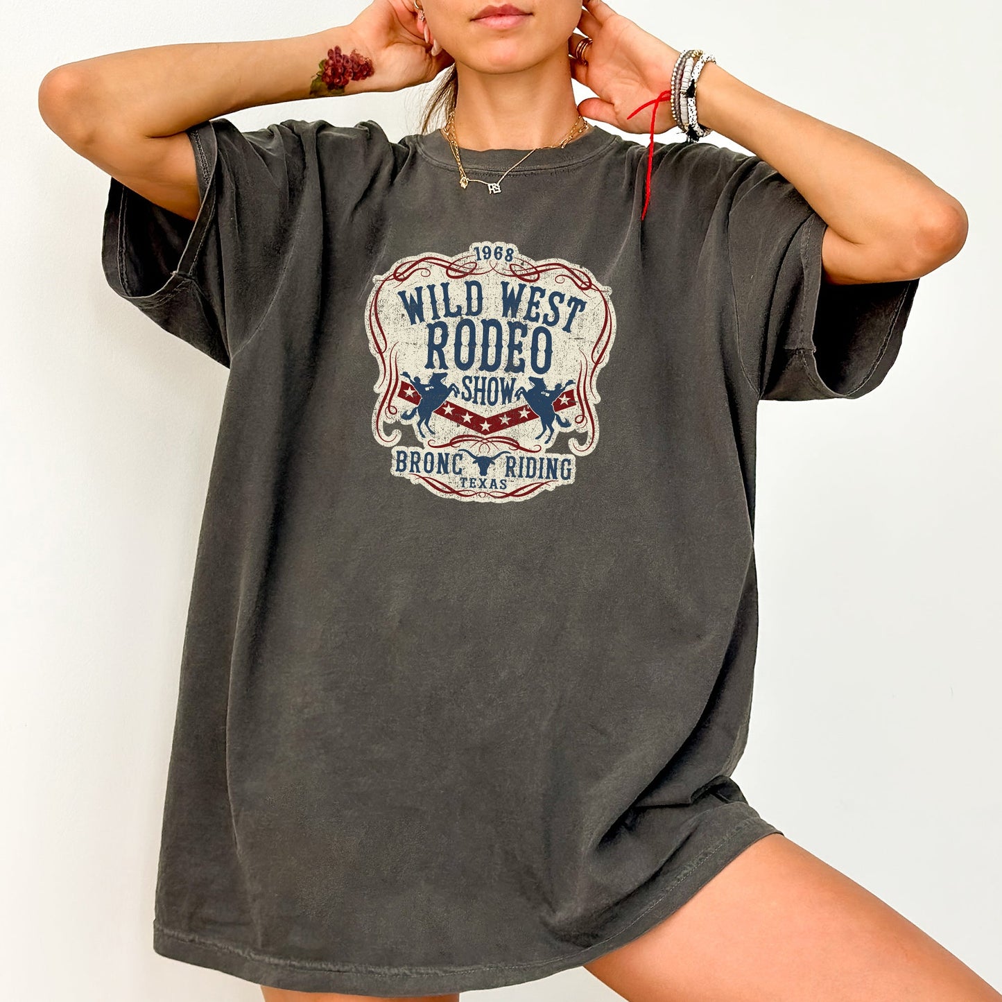 Wild West Rodeo Show, BroncoRiding, Cowboy, Cowgirl, Tshirt Comfort Colors T-Shirt