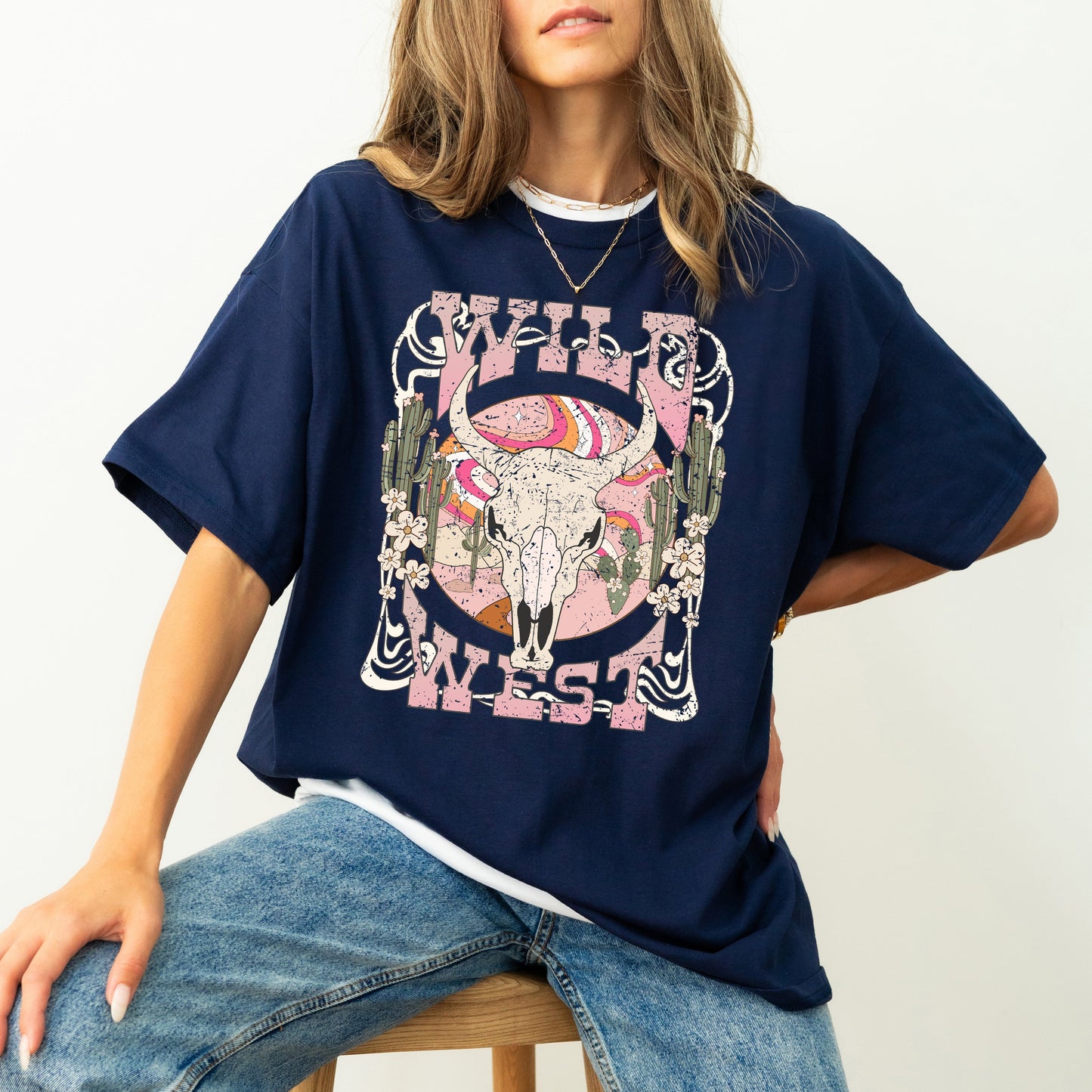 Wild West, Skull, Country, Western, Cowgirl, Cowboy, Tshirt Comfort Colors T-Shirt