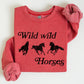 Wild Wild Horses, Country, Cowboy, Retro, Cowgirl Sweatshirt