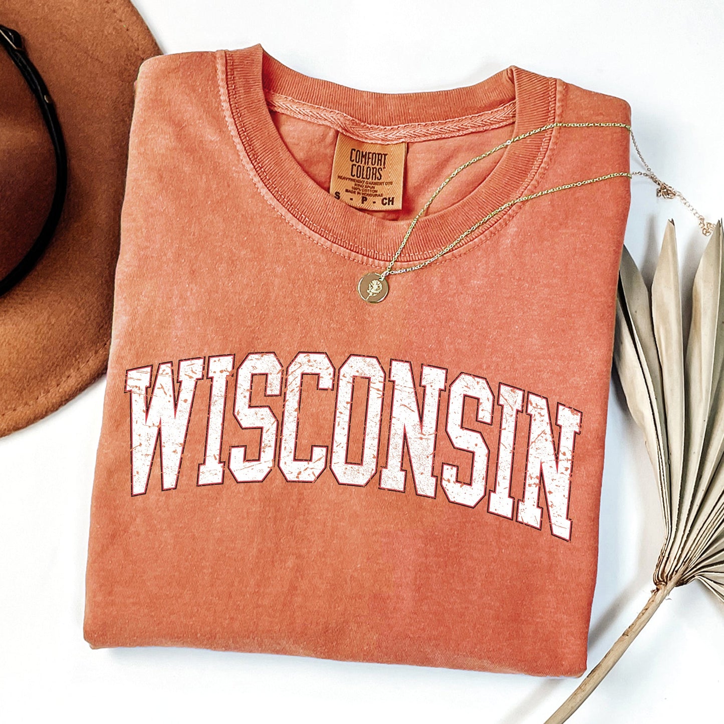 Wisconsin, Football, Sports, Game Day, Big Game, Touchdown, Tailgate Party, University, College, State Tshirt Comfort Colors T-Shirt