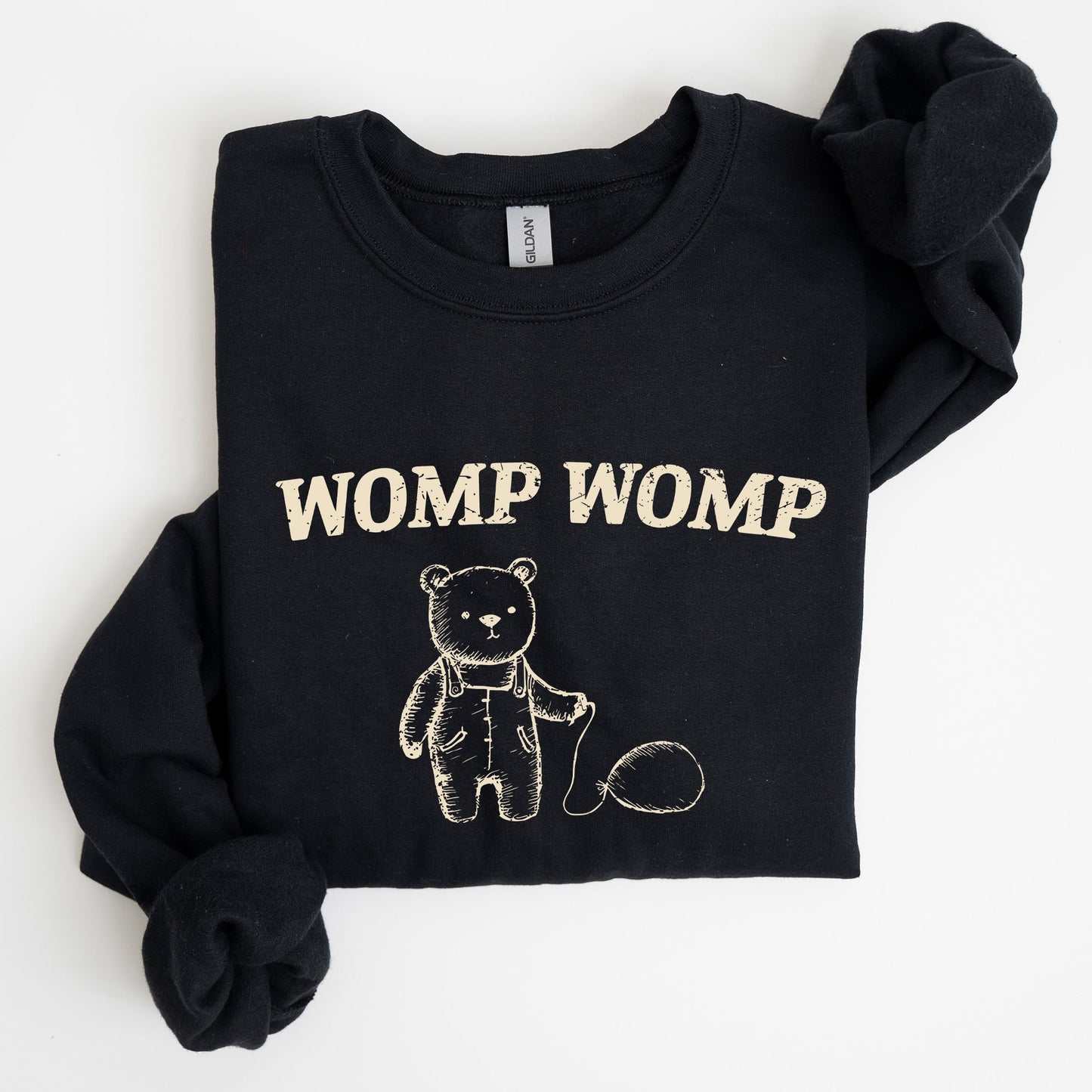 Womp Womp Sad Bear Balloon, Meme, Aesthetic, Funny Sweatshirt