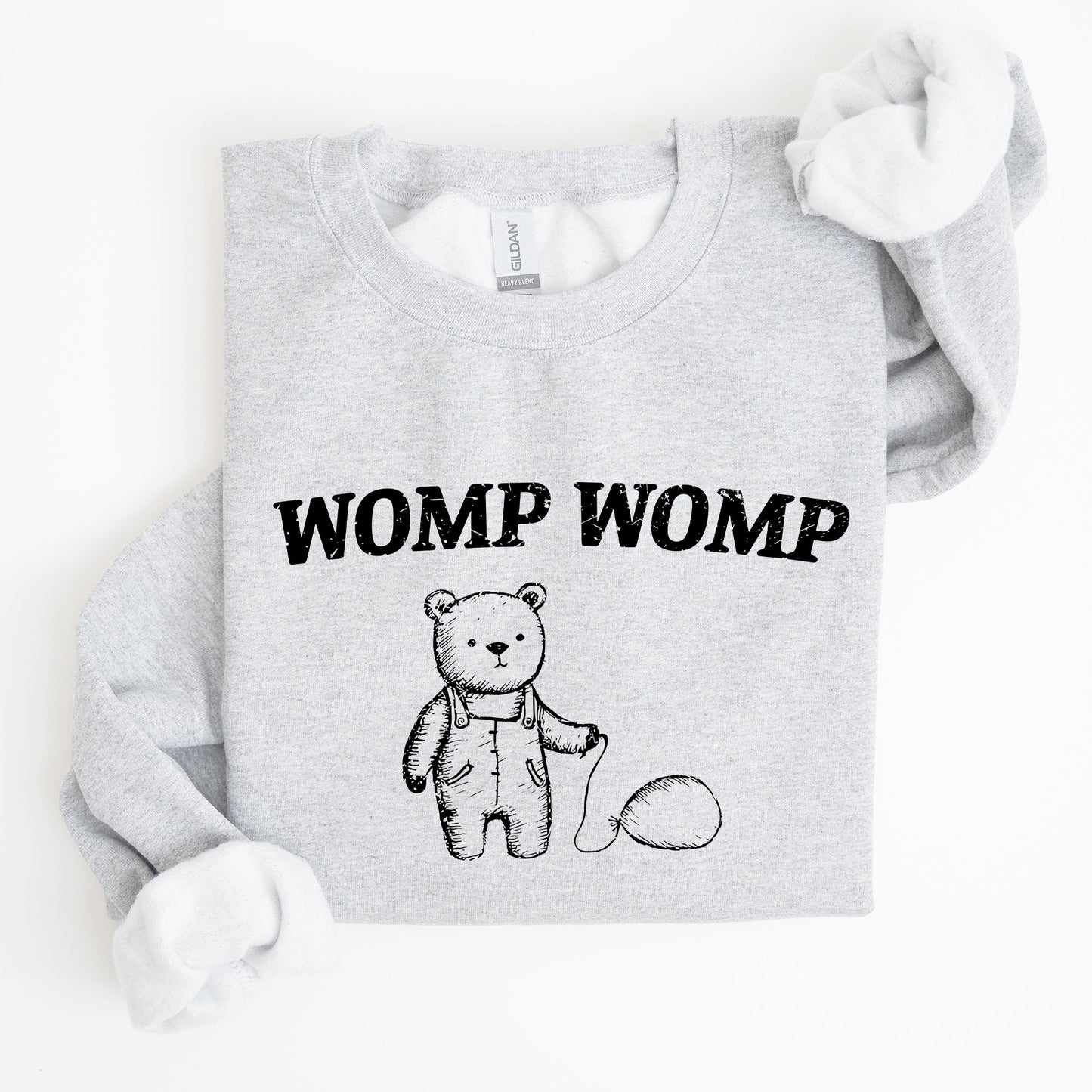 Womp Womp Sad Bear Balloon, Meme, Aesthetic, Funny Sweatshirt