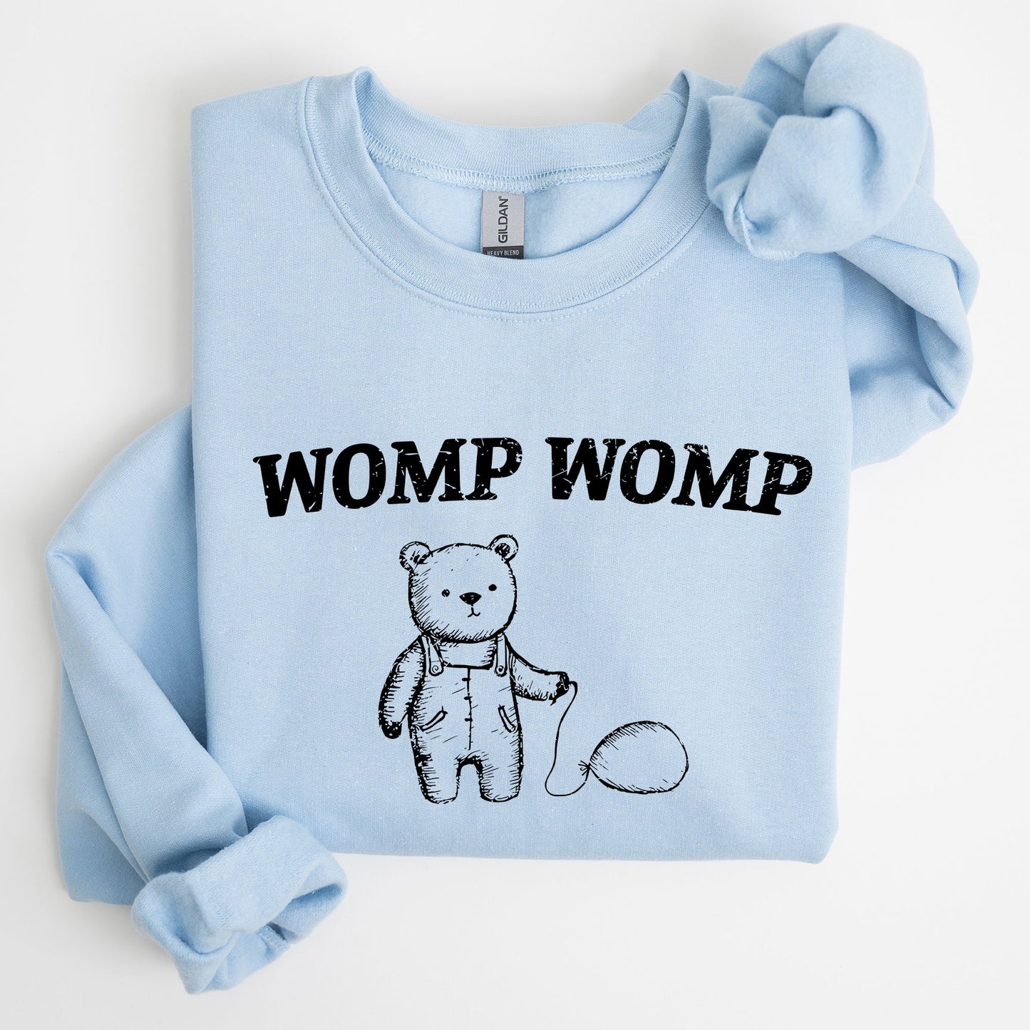 Womp Womp Sad Bear Balloon, Meme, Aesthetic, Funny Sweatshirt