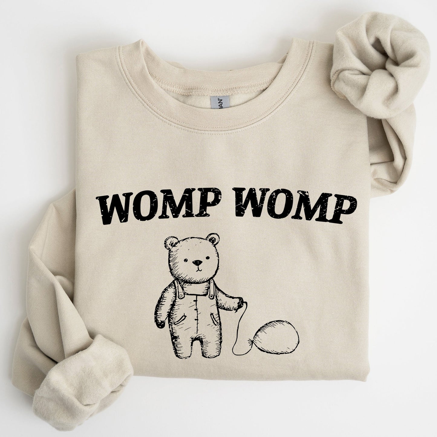 Womp Womp Sad Bear Balloon, Meme, Aesthetic, Funny Sweatshirt