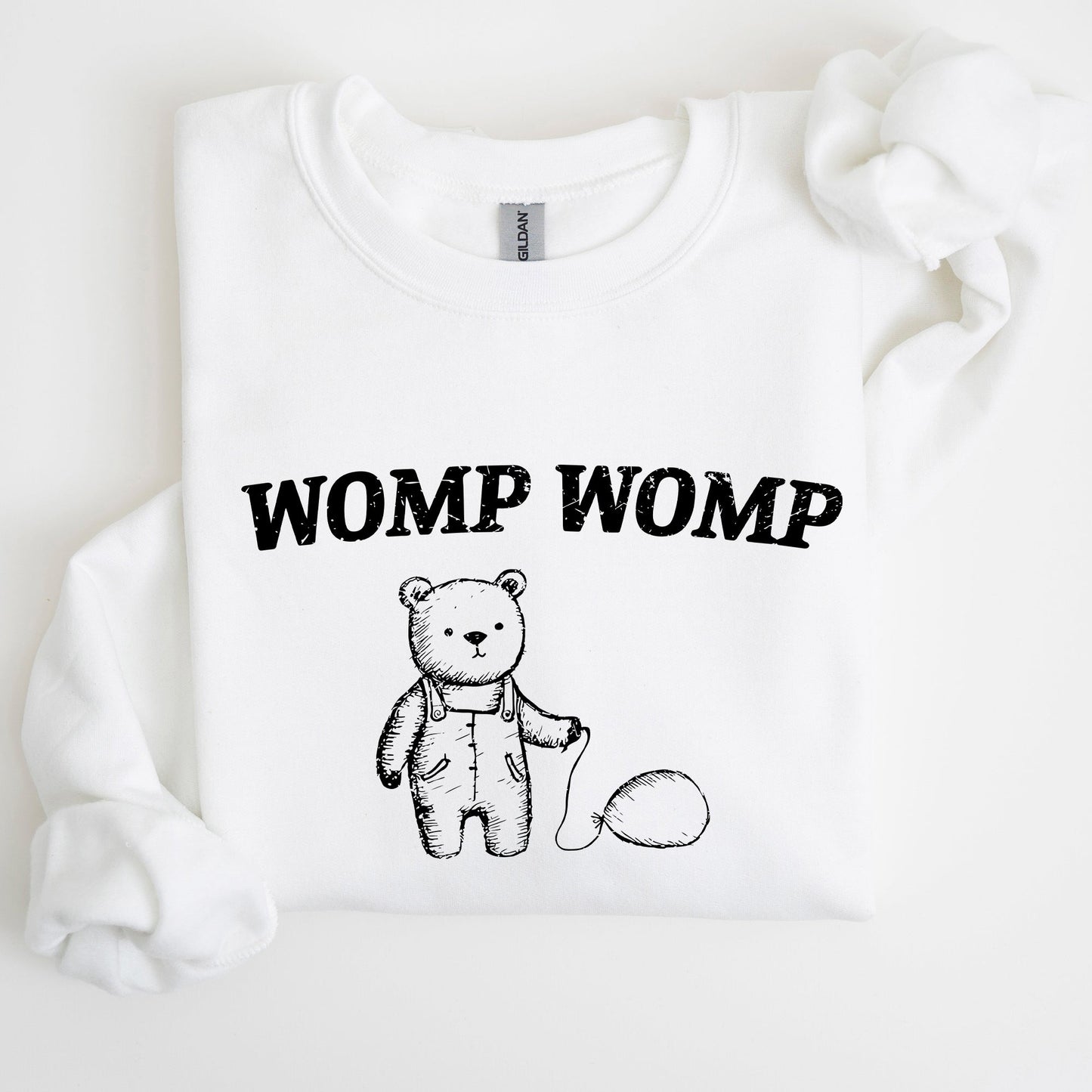 Womp Womp Sad Bear Balloon, Meme, Aesthetic, Funny Sweatshirt