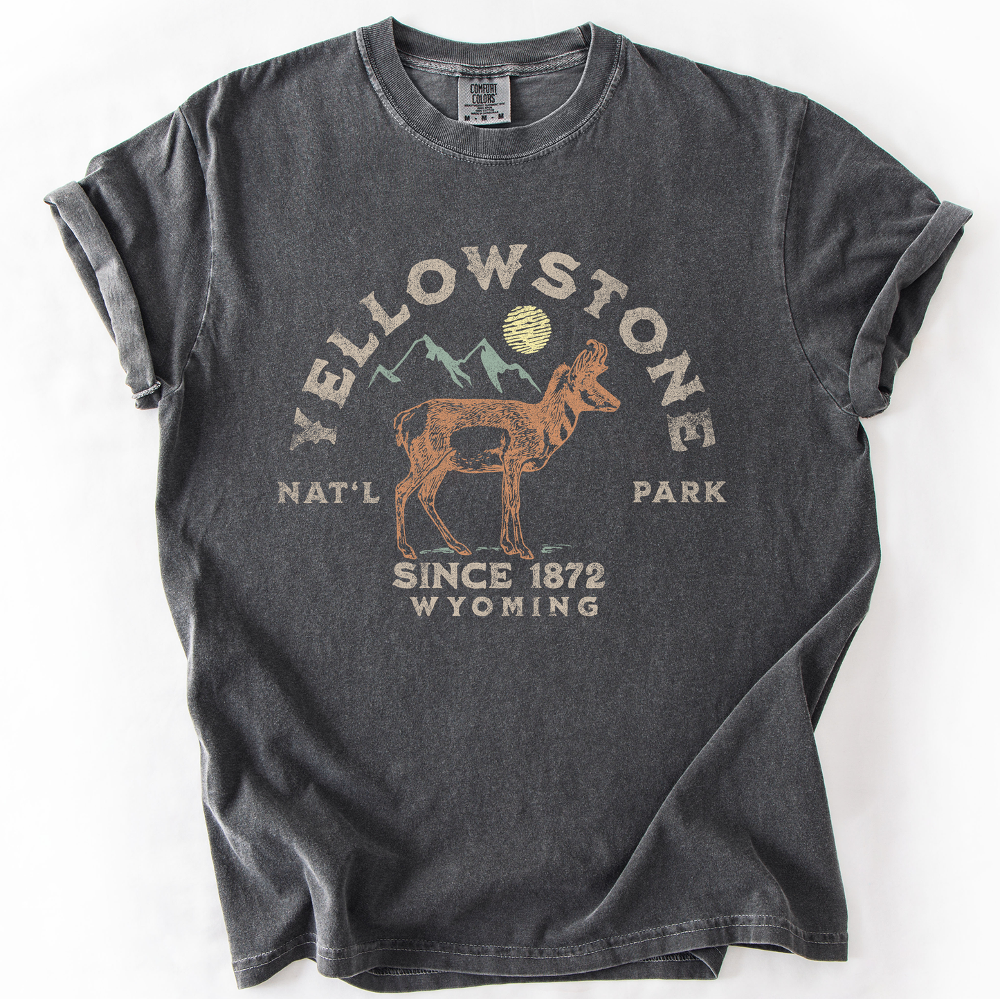 Yellowstone National Park, Wyoming, Nature, Outdoors, Camping, Hiking, Comfort Colors T-Shirt