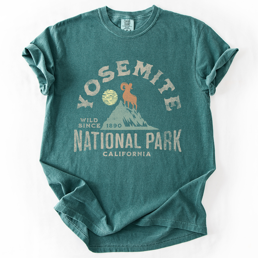 Yosemite National Park, California, Nature, Outdoors, Camping, Hiking, Comfort Colors T-Shirt