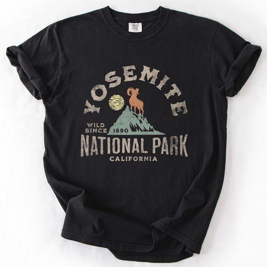 Yosemite National Park, California, Nature, Outdoors, Camping, Hiking, Comfort Colors T-Shirt