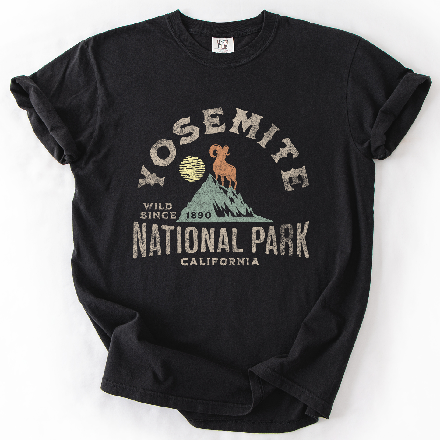 Yosemite National Park, California, Nature, Outdoors, Camping, Hiking, Comfort Colors T-Shirt