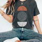 Abstract Geometric Circle Comfort Colors Tshirt