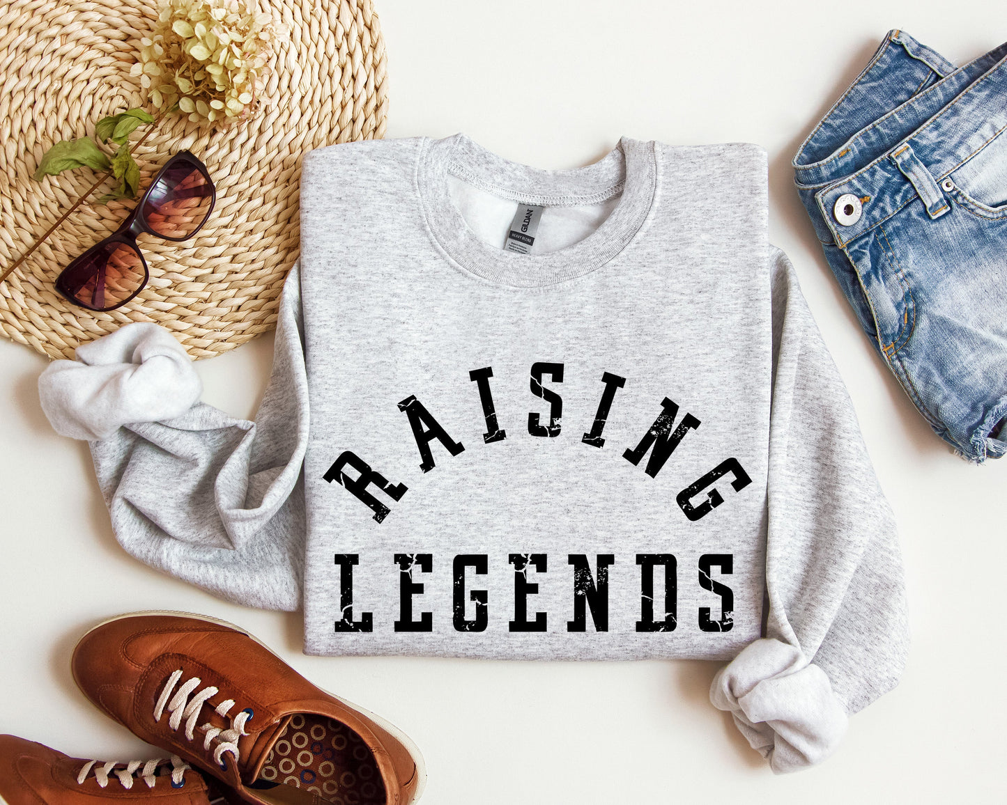 Raising Legends Mother's Day Sweatshirt, Sports Mom, Coach, Father's Day Sweatshirt