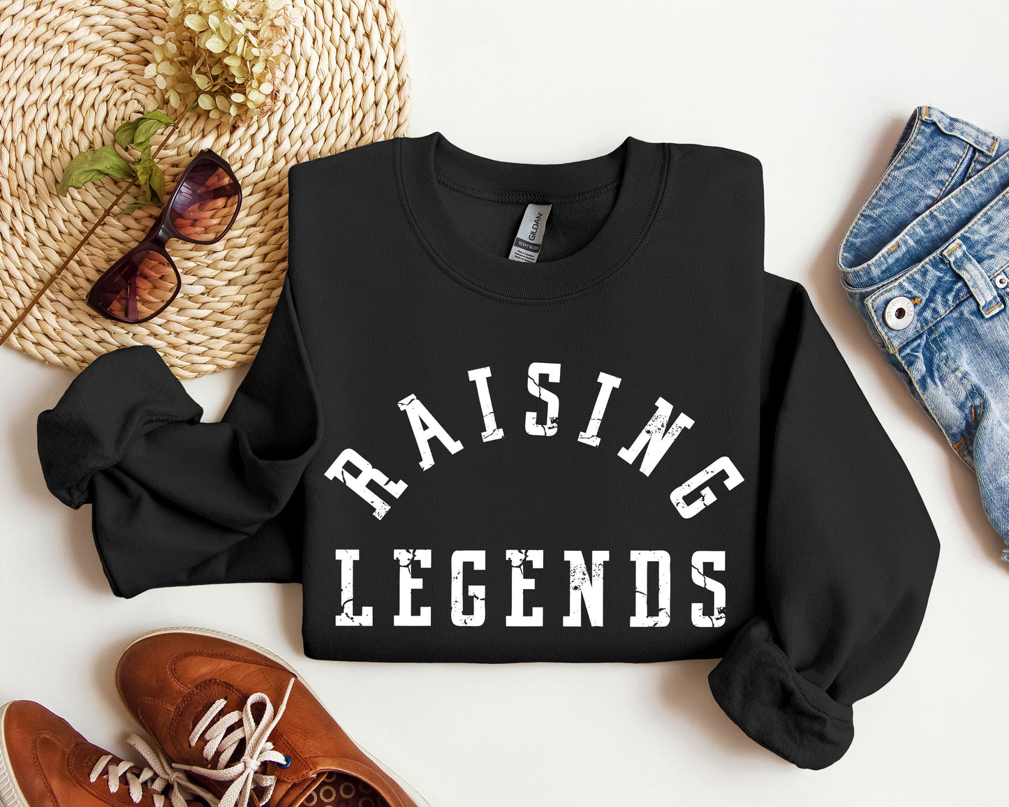 Raising Legends Mother's Day Sweatshirt, Sports Mom, Coach, Father's Day Sweatshirt