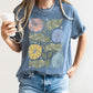 Boho Folk Art Chic Flower Comfort Colors Tshirt