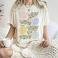 Boho Folk Art Chic Flower Comfort Colors Tshirt