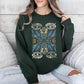 Boho Folk Art Vintage Mystical Floral Sweatshirt