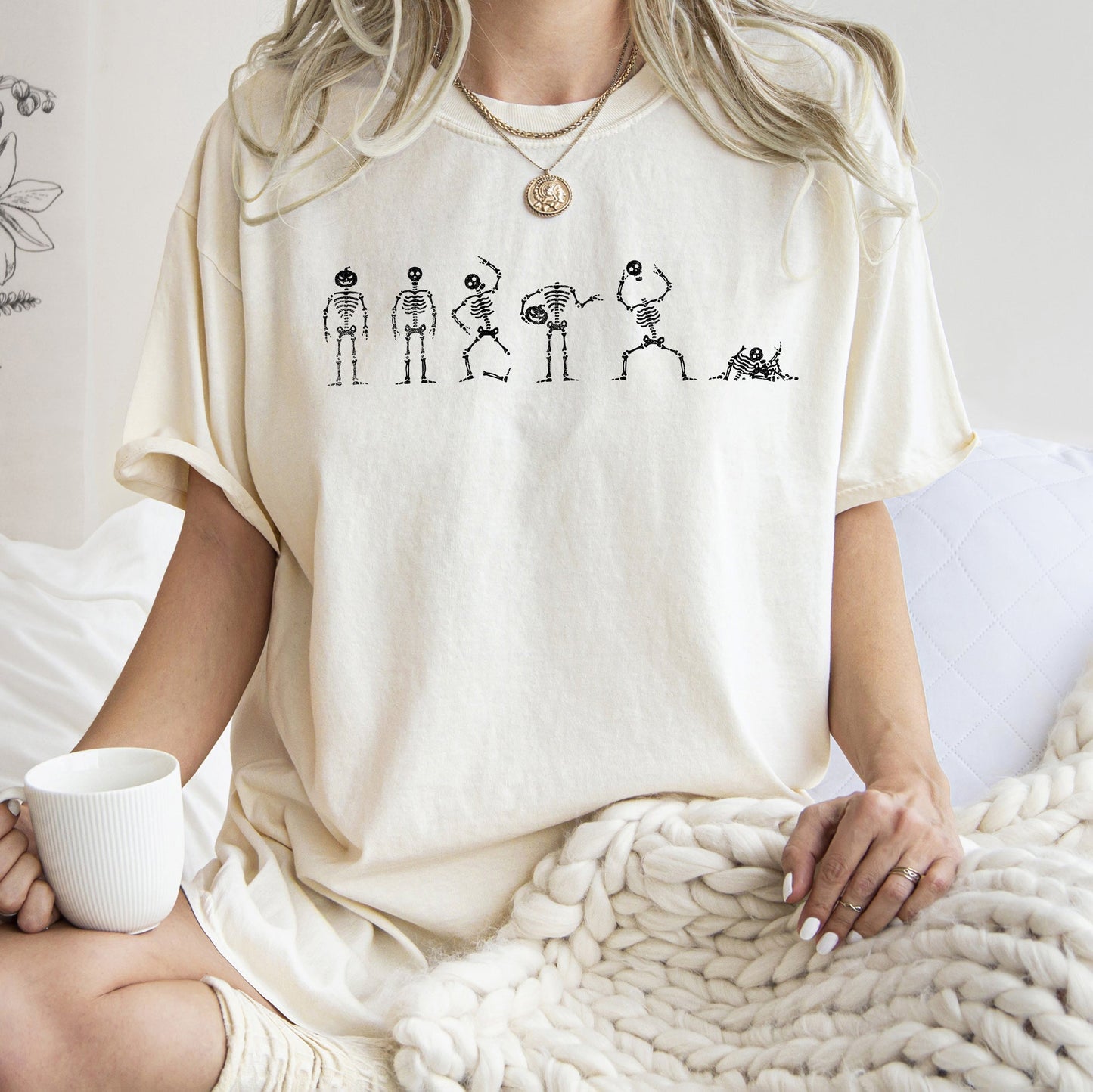 Six Dancing Skeletons Comfort Colors Tshirt