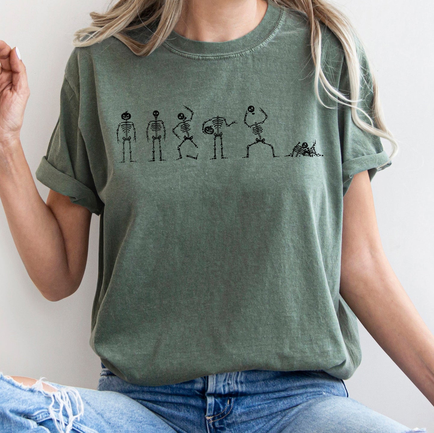 Six Dancing Skeletons Comfort Colors Tshirt