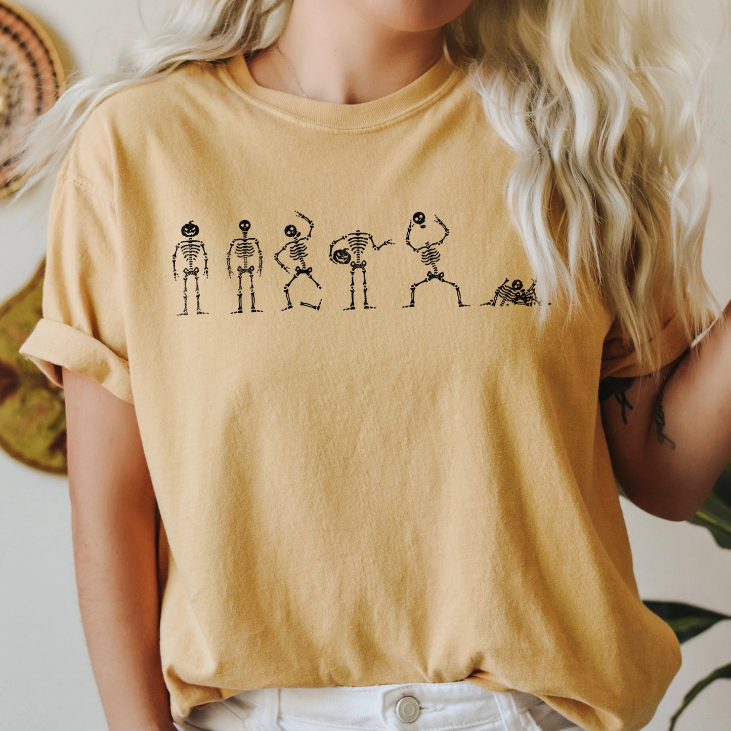 Six Dancing Skeletons Comfort Colors Tshirt