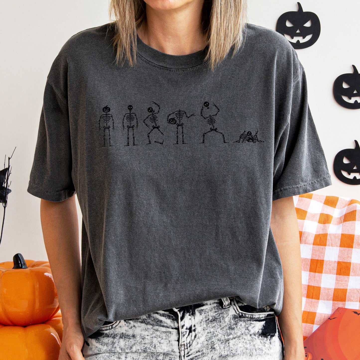 Six Dancing Skeletons Comfort Colors Tshirt