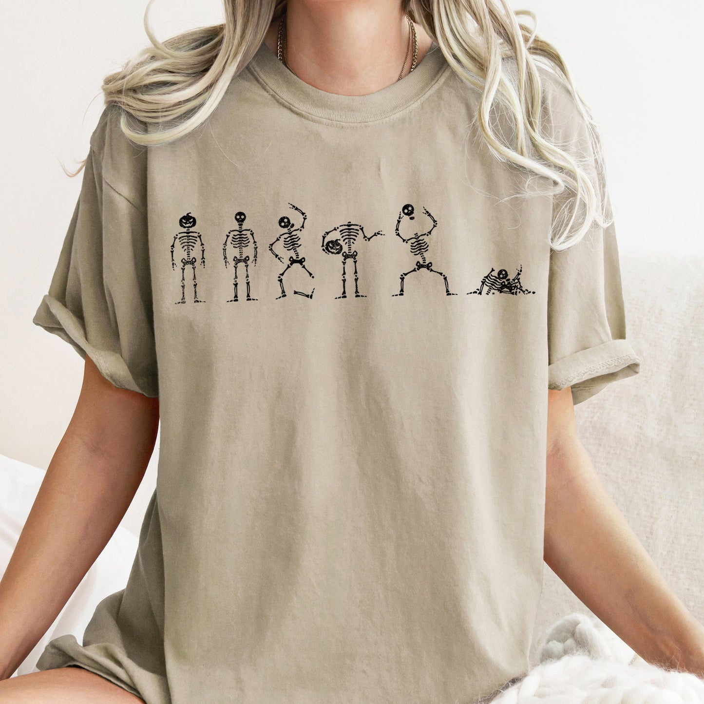 Six Dancing Skeletons Comfort Colors Tshirt