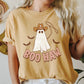 Boo Haw Retro Ghost Comfort Colors Tshirt