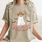 Boo Haw Retro Ghost Comfort Colors Tshirt
