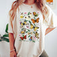 Butterflies and Flowers Pattern Comfort Colors Tshirt