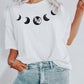 Moon Phases Neckline Celestial Comfort Colors Tshirt