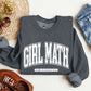 Girl Math University Sweatshirt, Trend