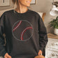 Chic Baseball Word Art Sweatshirt