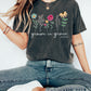 Grown In Grace Floral Comfort Colors Tshirt