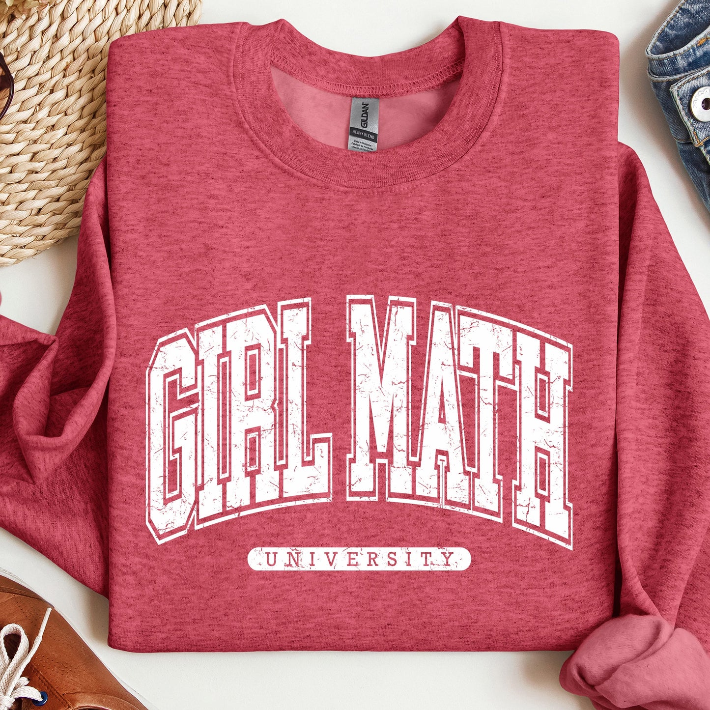 Girl Math University Sweatshirt, Trend
