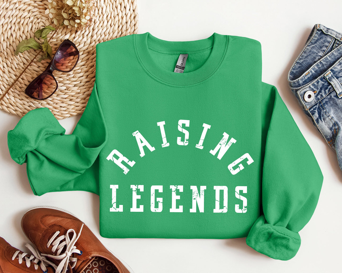 Raising Legends Mother's Day Sweatshirt, Sports Mom, Coach, Father's Day Sweatshirt