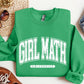 Girl Math University Sweatshirt, Trend