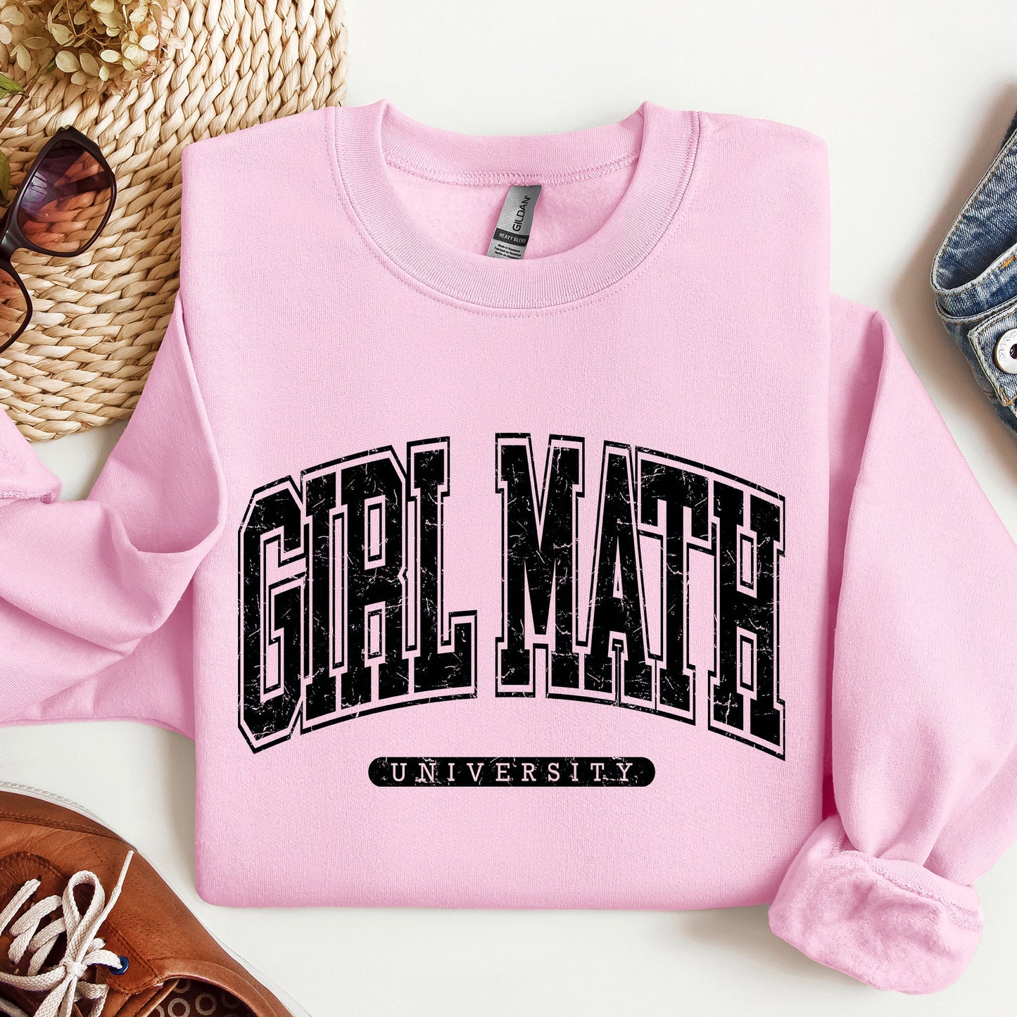 Girl Math University Sweatshirt, Trend