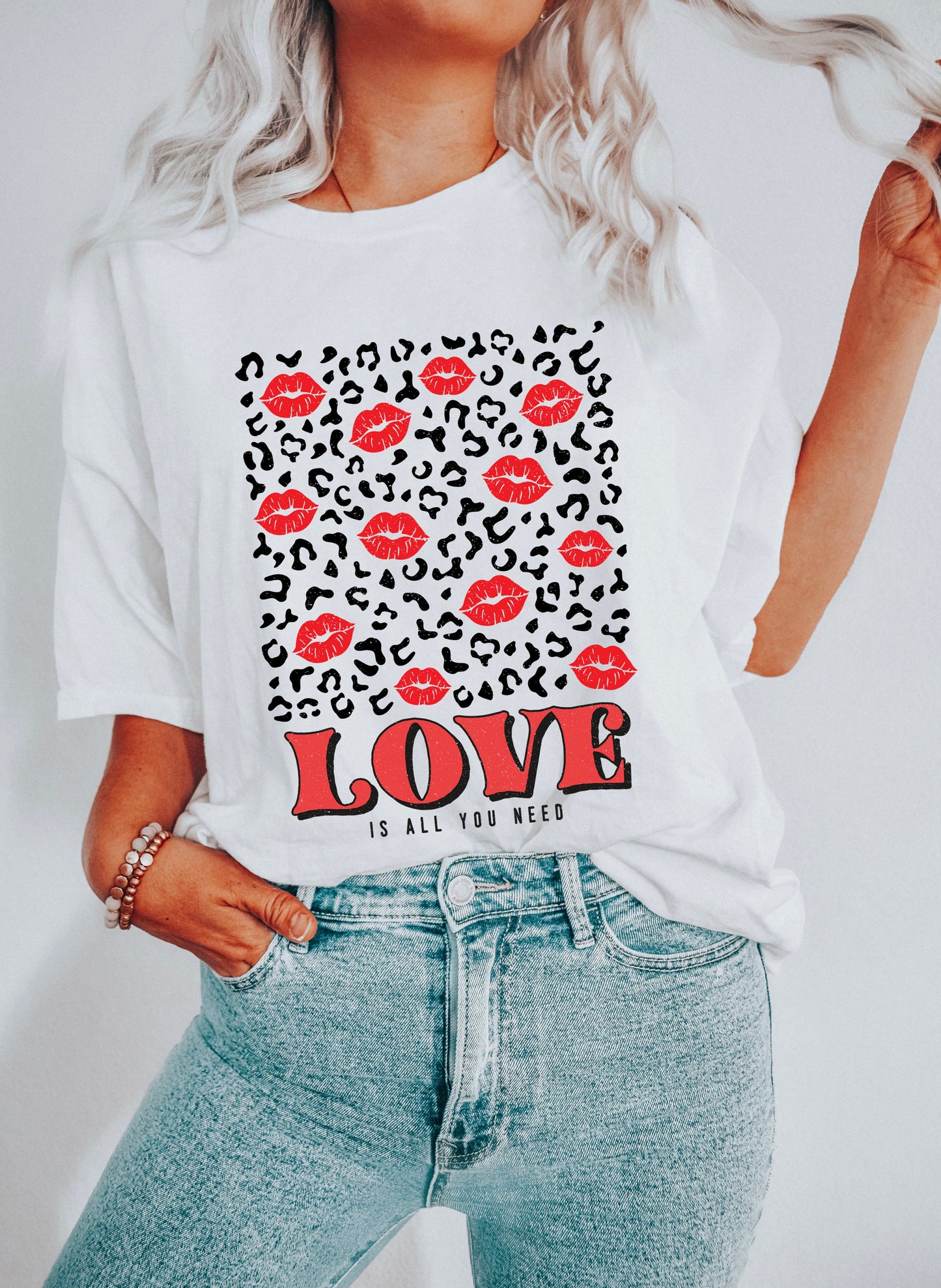 Love Is All You Need Lips Comfort Colors Tshirt